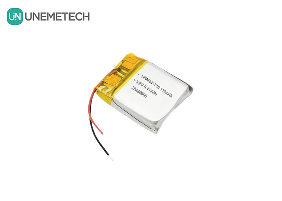 3.8V 441718 उच्च वोल्टेज पॉलिमर लिथियम आयन बैटरी 110mAh मेडिकल कंगन के लिए