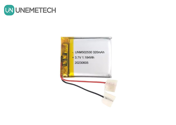 502530 3.7V 320mAh पोर्टेबल उत्पादों के लिए रिचार्जेबल पॉलिमर लिथियम बैटरी