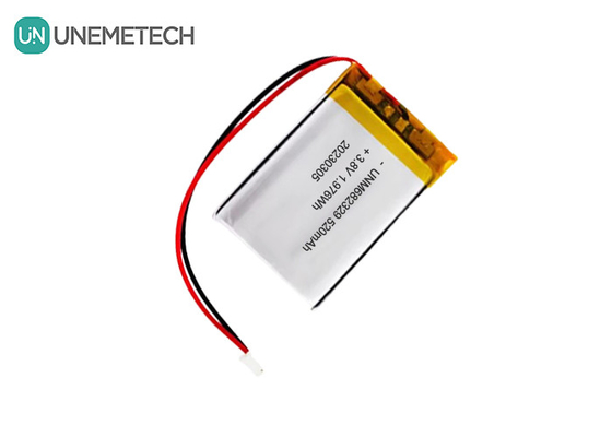 CE 4.35V हाई वोल्टेज लिथियम बैटरी 682329 520mAh 3.8V लिथियम आयन रिचार्जेबल बैटरी