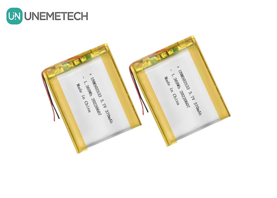 फोन घड़ी के लिए ली-आयन पॉलिमर बैटरी 502533 3.7V 370mAh रिचार्जेबल ली-पॉलिमर बैटरी