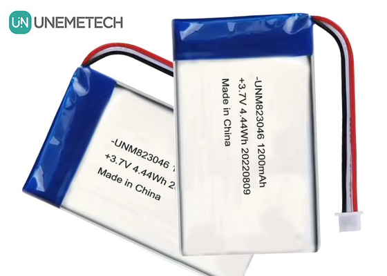 रिचार्जेबल लिथियम पॉलिमर बैटरी 3.7 V 1200mah 4.44 Wh 823046 पॉच पॉलिमर बैटरी