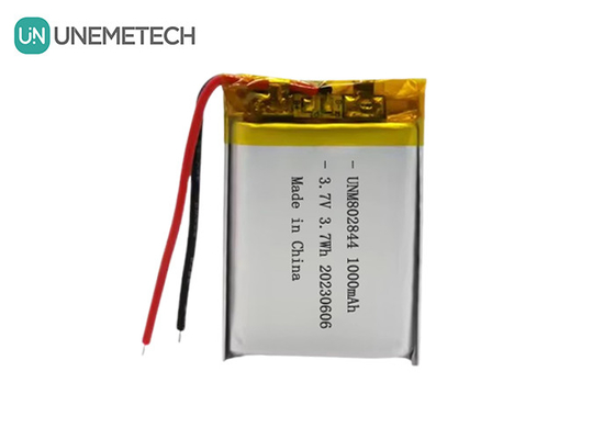 3.7V रिचार्जेबल लिथियम आयन बैटरी 1000mAh 802844 लिथियम पॉलिमर बैटरी छोटे घरेलू उपकरण के लिए