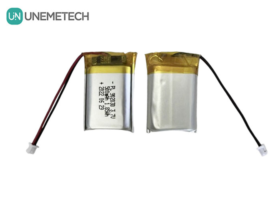 3.7V 500mAh लिथियम पॉलिमर रिचार्जेबल बैटरी 902030 पोर्टेबल उपकरणों के लिए