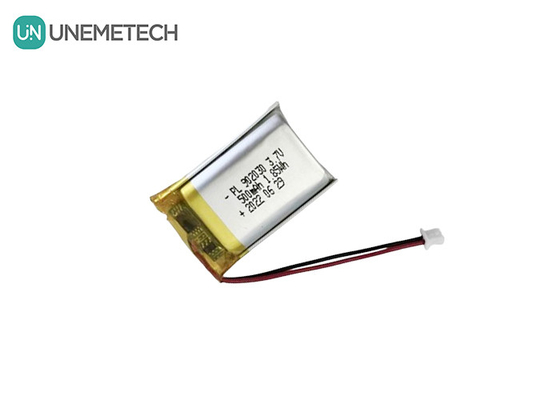 3.7V 500mAh लिथियम पॉलिमर रिचार्जेबल बैटरी 902030 पोर्टेबल उपकरणों के लिए