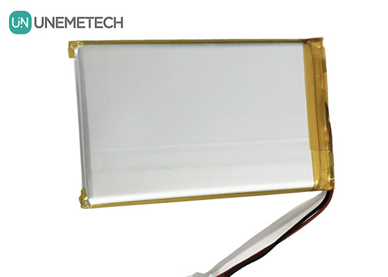 3.7V 3000mAh रिचार्जेबल लिथियम आयन बैटरी 605080 पीसीबी और इलेक्ट्रॉनिक्स के लिए वायर कनेक्टर के साथ