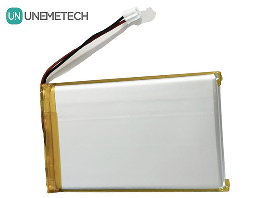 3.7V 3000mAh रिचार्जेबल लिथियम आयन बैटरी 605080 पीसीबी और इलेक्ट्रॉनिक्स के लिए वायर कनेक्टर के साथ
