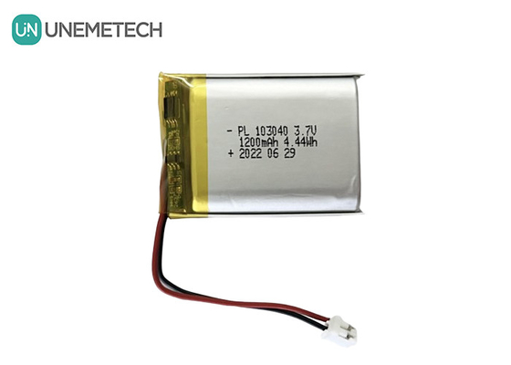 सिल्वर रिचार्जेबल लिथियम पॉलिमर बैटरी 103040 ली आयन बैटरी 1200mAh 3.7V