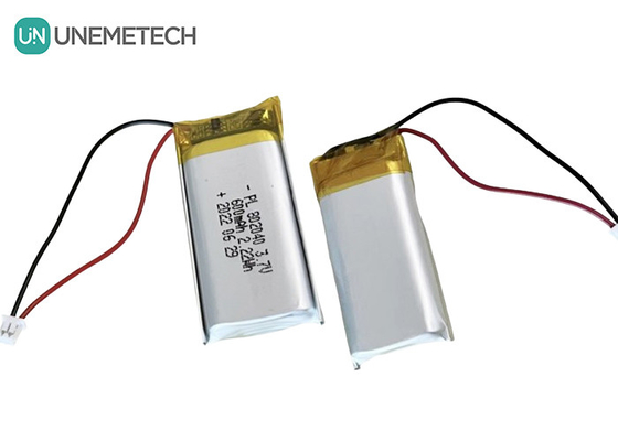 3.7V 600mAh रिचार्जेबल ली पॉलीमर बैटरी 802040 इलेक्ट्रॉनिक उत्पादों के लिए