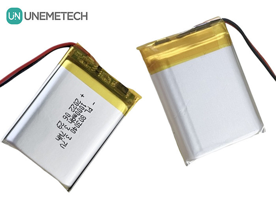 803040 3.7V ली पॉलीमर रिचार्जेबल बैटरी 3.7Wh 1000mAh जेएसटी-पीएच-2पी कनेक्टर के साथ पॉच बैटरी