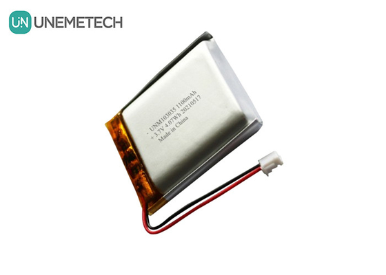 1100mAh 3.7V कस्टम रिचार्जेबल LiPO बैटरी 103035 MP3 ऑडियो रिकॉर्डर के लिए Li Po बैटरी पैक