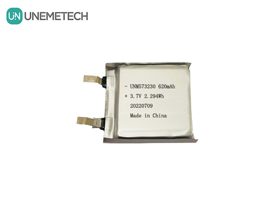 1C डिस्चार्ज करंट लिथियम पॉलिमर पावर पैक 573230 620mAh 3.7V कस्टम लिपो बैटरी पैक