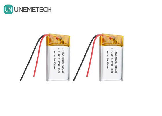 3.7V 80mAh 321525 रिचार्जेबल लिथियम आयन पॉलिमर बैटरी चार्जिंग 1C इलेक्ट्रॉनिक उत्पादों के लिए