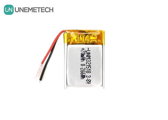 3.8V हाई वोल्टेज ली आयन बैटरी अल्ट्रा स्मॉल लिपो बैटरी 4.35V 70mAh 321518 जीपीएस ट्रैकर के लिए