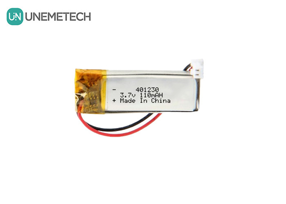 401230 लिथियम पॉलिमर बैटरी 3.7V 110mAh रिचार्जेबल लिपो बैटरी ईयरफोन के लिए
