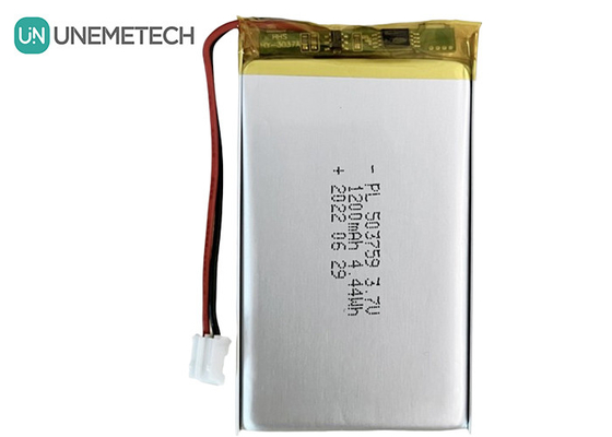 रिचार्जेबल ली पॉलिमर बैटरी 3.7V 1200mAh 503759 पॉली लिथियम बैटरी एडवाइजमेंट प्लेयर के लिए