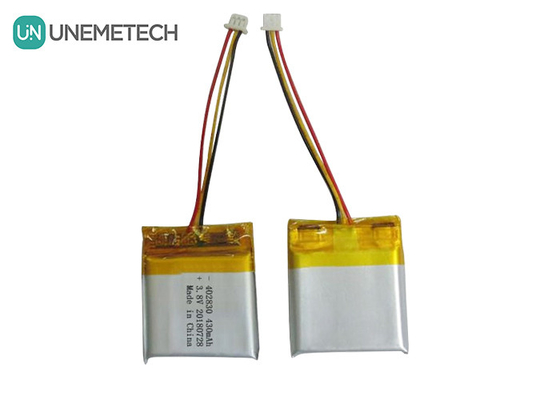 उच्च वोल्टेज ली-पॉलिमर बैटरी 402830 3.8V 430mAh HV LiPo बैटरी चिकित्सा उपकरण के लिए