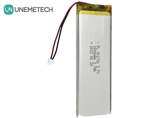 चार्जिंग बॉक्स लिथियम पॉलिमर बैटरी 1000mah 3.7V रिचार्जेबल ली-पॉलिमर बैटरी 402780