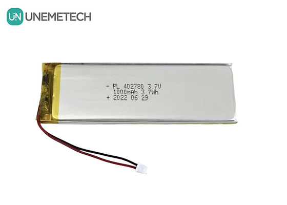 चार्जिंग बॉक्स लिथियम पॉलिमर बैटरी 1000mah 3.7V रिचार्जेबल ली-पॉलिमर बैटरी 402780