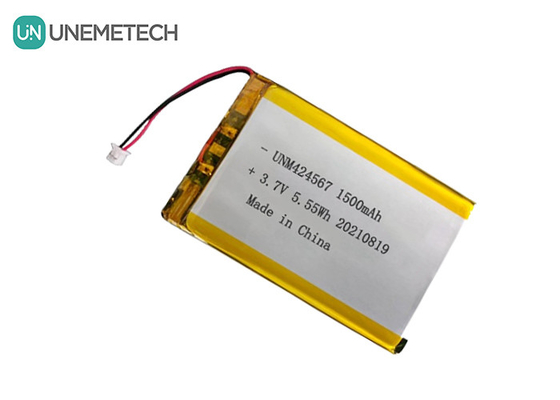 424567 रिचार्जेबल लिपो बैटरी 3.7V 1500mah लिपो बैटरी ऑटो-आईडी स्मार्ट कार्ड रीडर के लिए
