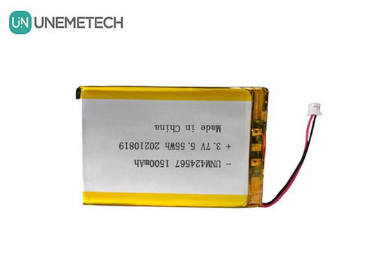 424567 रिचार्जेबल लिपो बैटरी 3.7V 1500mah लिपो बैटरी ऑटो-आईडी स्मार्ट कार्ड रीडर के लिए