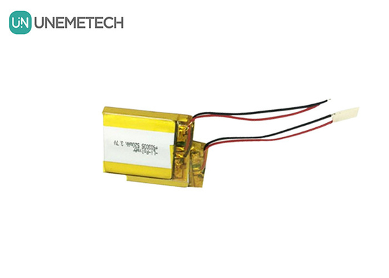 3.7V कस्टम लिपो बैटरी 520mAh लिथियम आयन पॉलिमर बैटरी 503035 पहनने योग्य उपकरण के लिए