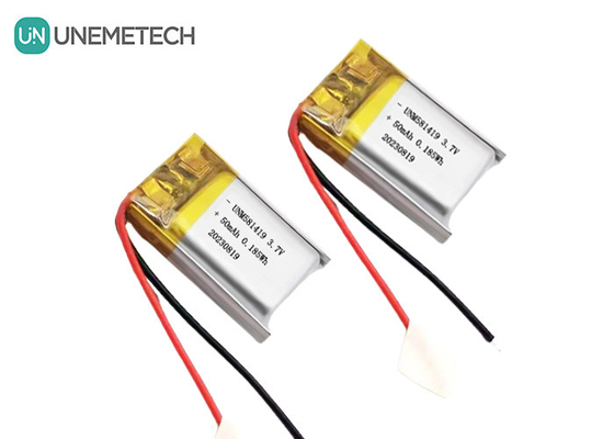अल्ट्रा स्मॉल 3.7v 50mah लिपो बैटरी 15C उच्च डिस्चार्ज दर लिथियम आयन बैटरी 581419