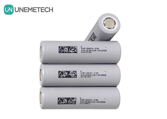 INR18650-32E 3200mAh 18650 बैटरी 10A 1000 चक्र 3.7V बेलनाकार लिथियम आयन 18650 बैटरी