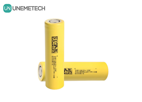 INR18650-35E 3500mAh 18650 बैटरी 10A 3.7V ऊर्जा भंडारण प्रणाली के लिए बेलनाकार लिथियम आयन सेल