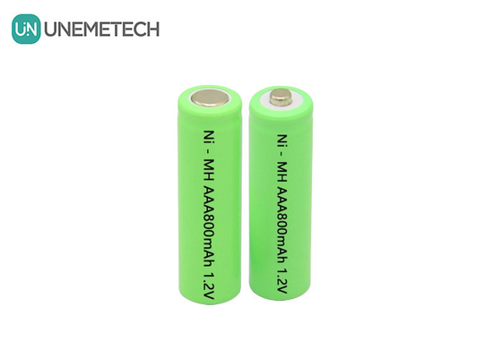 माइक्रोफोन और कैलकुलेटर के लिए AAA800 Ni-MH रिचार्जेबल बैटरी 1.2V AAA 800mAh