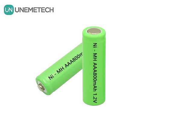 माइक्रोफोन और कैलकुलेटर के लिए AAA800 Ni-MH रिचार्जेबल बैटरी 1.2V AAA 800mAh