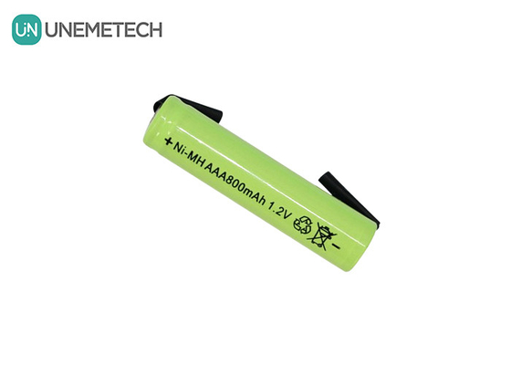 माइक्रोफोन और कैलकुलेटर के लिए AAA800 Ni-MH रिचार्जेबल बैटरी 1.2V AAA 800mAh
