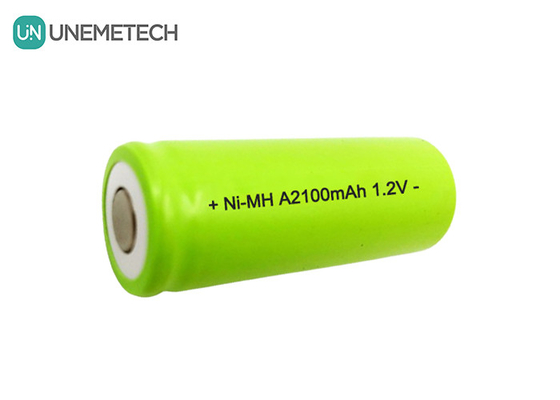 NiMH A2100mAh बैटरी 1.2V A 2100mAh रिचार्जेबल बैटरी फ्लैशलाइट के लिए CE अनुमोदित