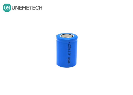 3.7V 80mAh छोटी ली आयन सिलेंडर रिचार्जेबल बैटरी 10150 टर्बो नाक बाल कटर के लिए