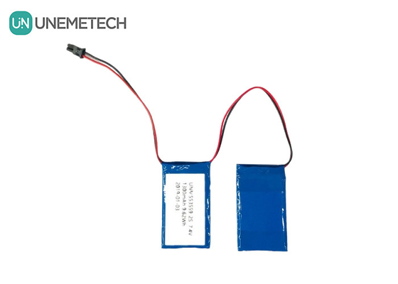 2C उच्च डिस्चार्ज दर लिपो बैटरी पैक 553559 7.4V 1300mAh 2S कृत्रिम अंग के लिए