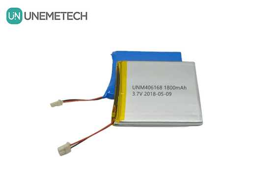 चिकित्सा उपकरण लिथियम आयन पॉलिमर बैटरी पैक 7.4V 1800mAh 2S 406168 रिचार्जेबल