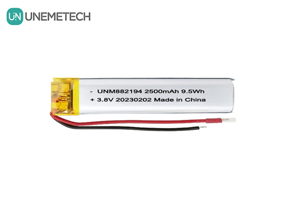 कस्टम 882194 उच्च वोल्टेज LiPo बैटरी 4.35V 2500mAh 1 वर्ष की वारंटी