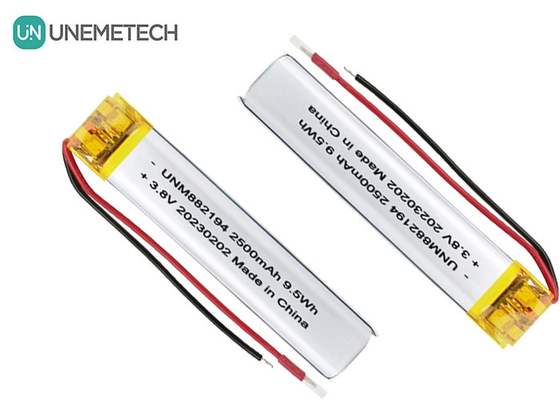 कस्टम 882194 उच्च वोल्टेज LiPo बैटरी 4.35V 2500mAh 1 वर्ष की वारंटी
