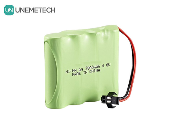 4.8V निकेल-मेटल हाइड्राइड बैटरी 2800mAh रिचार्जेबल एए बैटरी पैक