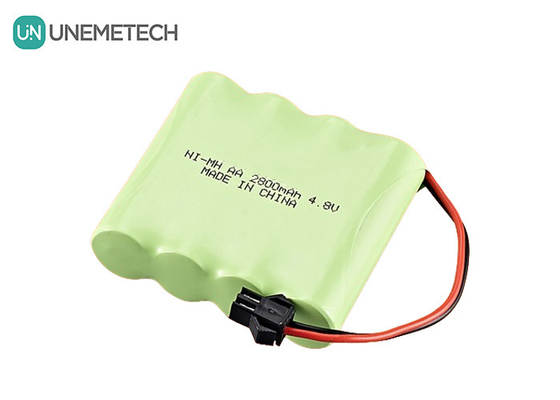 4.8V निकेल-मेटल हाइड्राइड बैटरी 2800mAh रिचार्जेबल एए बैटरी पैक