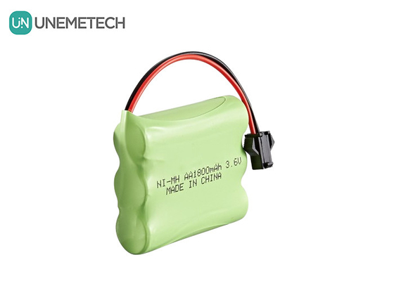 3.6V NiMH बैटरी पैक 1800mAh रिमोट कंट्रोल टॉय कार के लिए रिचार्जेबल एए बैटरी