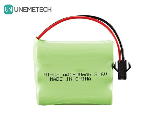 3.6V NiMH बैटरी पैक 1800mAh रिमोट कंट्रोल टॉय कार के लिए रिचार्जेबल एए बैटरी