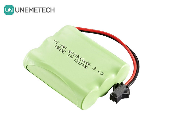3.6V NiMH बैटरी पैक 1800mAh रिमोट कंट्रोल टॉय कार के लिए रिचार्जेबल एए बैटरी