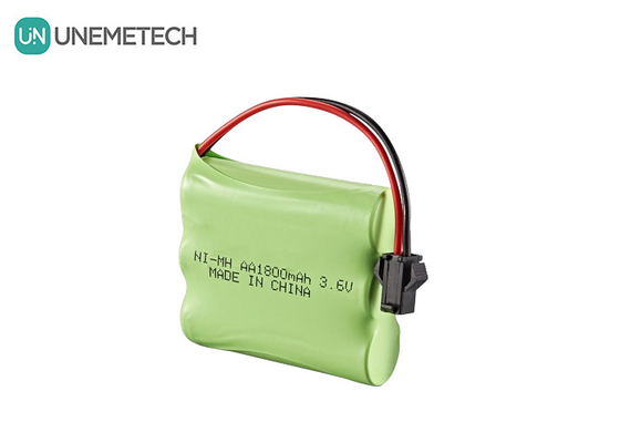 3.6V NiMH बैटरी पैक 1800mAh रिमोट कंट्रोल टॉय कार के लिए रिचार्जेबल एए बैटरी