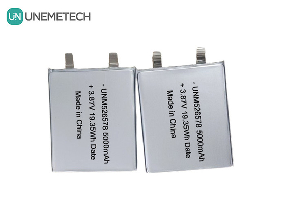 526578 3.87V हाई वोल्टेज लिपो बैटरी 5000mAh 4.45V चार्ज वोल्टेज पावर बैंक के लिए