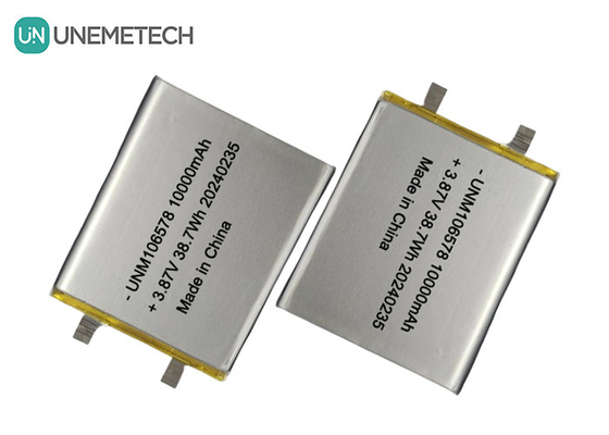 ऊर्जा भंडारण प्रणालियों के लिए उच्च क्षमता वाली लिपो बैटरी 10000mAh 3.87V 106578