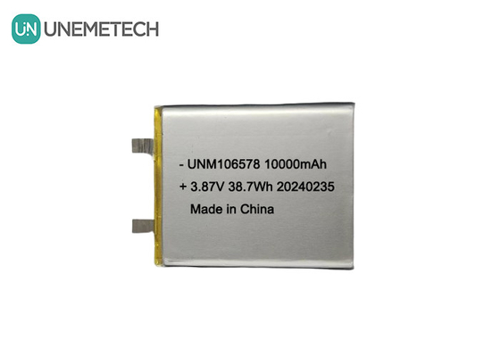 ऊर्जा भंडारण प्रणालियों के लिए उच्च क्षमता वाली लिपो बैटरी 10000mAh 3.87V 106578