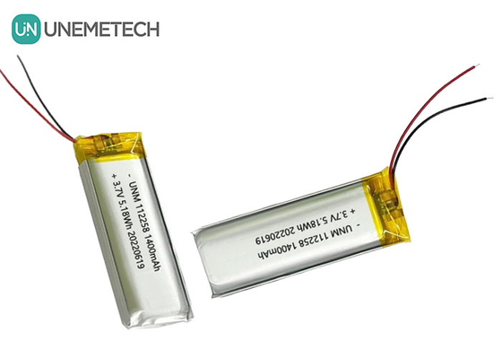 3पोर्टेबल पावर बैंक के लिए.7V लिथियम आयन रिचार्जेबल बैटरी पैक 1400mAh 112258