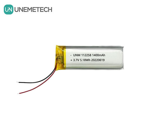 3पोर्टेबल पावर बैंक के लिए.7V लिथियम आयन रिचार्जेबल बैटरी पैक 1400mAh 112258