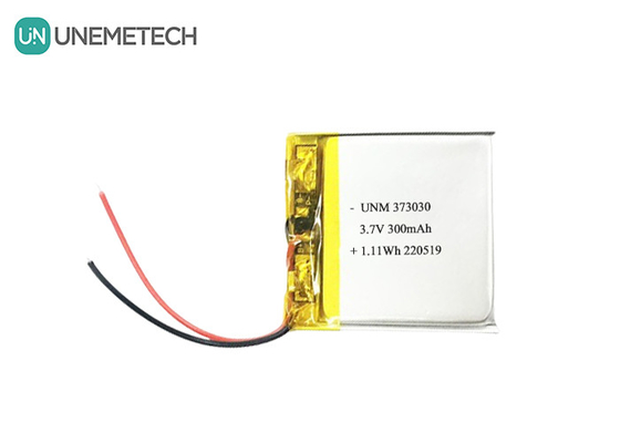 3ब्लूटूथ स्पीकर के लिए.7V 300mAh लीपो रिचार्जेबल बैटरी 373030