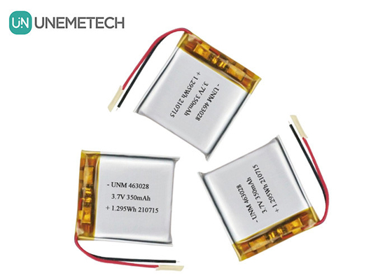 ली-पॉली पैक्स 463028 3.7V 350mAh गेमपैड के लिए रिचार्जेबल ली पॉलीमर बैटरी